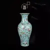 Vaso Cerâmico Esmaltado Pequeno Antigo Jingdezhen Cerâmica Clássica Chinesa Arranjo de Flores Sala de Estar Gabinete de TV Enfeites