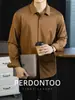 [Alta Qualidade Duplamente Mercerizado] Camisa Masculina de Manga Longa em Liocel Antibacteriano Toque Suave 7A, Camisa Formal Minimalista Slim-Fit para Negócios