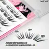 Cílios Postiços Xoyo Novo Estilo Francês de Pelo Sintético de Visão, Segmentados em Aglomerados Únicos Espessos, Sem Cola, Fácil de Aplicar em 3 Segundos