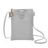 Bolsa de Monedas de Color Sólido Pu de Comercio Exterior Bolso Impermeable de Verano para Teléfono Móvil Bolso Cruzado para Mujer Bolso Pequeño de Hombro Único Estilo Coreano