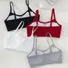 Nuevo estilo popular: Camisola de tirantes ajustables con copas extraíbles, diseñada para niñas en etapa de desarrollo, adecuada para estudiantes de secundaria, venta al por mayor desde el fabricante