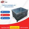 Fabricantes recomendam gaiola de armazenamento dobrável quadrada gaiola de armazém de metal para armazenamento de alimentos grade de armazenamento de tração estrutura de ferro