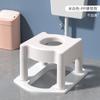 Poço de agachamento de vaso sanitário dobrável alterado para cadeira de vaso sanitário Artefato de vaso sanitário de cócoras domésticas Rack de assento simples Mulheres grávidas Banco de banheiro para idosos