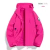 Chamarra tres en uno estilo Luotuo para mujer con forro desmontable, abrigo cortavientos impermeable para hombre para senderismo, viajes, montañismo