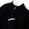 Suéter grueso de punto para hombre con cuello alto y cremallera, hecho de cachemira premium, nueva colección otoño/invierno 2026, versátil para uso casual y de negocios