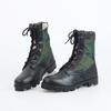 Botas de desierto de camuflaje antideslizantes y resistentes al desgaste con resortes, zapatos de senderismo para exteriores, zapatos de combate, botas altas tácticas de desierto para hombres