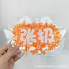 Etiquetas de Animación de Doble Carácter Cp Set de 28 Piezas DIY Hecho a Mano Creativo Adornos Colgantes Reflectantes Tejido No Tejido Productos Terminados Diseños Lindos de Celebridades