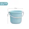 Cubo de Almacenamiento de Agua para el Hogar Portátil Multifuncional de Plástico Cubo de Agua Cubo para Dormitorio Estudiantil Juego de Cubetas Cubo para Ducha Cubo para Lavandería
