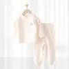 Conjunto de Roupas de Outono para Bebê Recém-Nascido, Roupas e Lingerie de Outono, Pijama de Cintura Alta Protetor de Barriga para Primavera e Outono, Conjunto de Roupas de Outono para Bebê