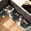 Alfombras de Navidad Transfronterizas Amazon Mayorista Felpudos Decorativos para Nochebuena Alfombrillas Combinadas para Cocina Felpudos para Puerta de Entrada