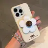 Funda tipo soporte de flores de cuero para Apple 17 Pro Max/16 Pro, Funda a prueba de golpes de cobertura total para 15 Pro, 13 Pro, 14 Pro