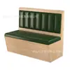 Sofá tipo cabina de madera maciza montado en la pared para restaurante moderno, juego de mesa y sillas para cafetería de té de leche, cadena de snacks y hamburguesas