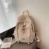 Mochila escolar casual feminina da moda, de grande capacidade, estilo coreano, mochila simples e moderna para caminhada, mochila de viagem