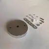 Acessórios de Iluminação DIY: Bases Retangulares e Redondas para Montagem no Teto, Bases para Luminárias Pendentes, Suportes de Lâmpada com Ventosa