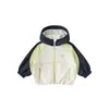 Ropa para niños marca G: chaqueta para niños, patchwork tricolor, cortavientos para niñas, top infantil a prueba de viento para exteriores, nueva colección de otoño