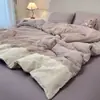 Conjunto de cuatro piezas de encaje fresco estilo francés de grado A para maternidad e infantil, algodón puro lavado, conjunto de tres piezas para estudiante con ribete de encaje 4