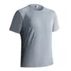 Camiseta de Manga Curta Nova para Casal Verão 2026, Camiseta de Secagem Rápida para Homens, Camiseta de Manga Curta Lisa de Seda de Gelo