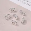 Rueda espaciadora de engranaje de circonita chapada en oro de 18 quilates Espaciador de cuentas Espaciador de joyería DIY Pulsera de cuentas hecha a mano Accesorios para pulseras