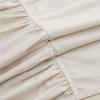 Cortina de ducha de encaje con volantes transfronteriza, tela impermeable, color sólido, falda empalmada, cortina divisoria de baño, venta al por mayor