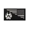 En stock, superventas, con corte, reflectante IR, multicolor, sello de bandera americana, insignia de nailon, parche accesorio para bolsa