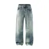 Ropa para Hombre Muqiu Colección Otoño 2026: Jeans para Hombre de Corte Holgado, Pierna Recta, Relajados de Pierna Ancha con Efecto de Lavado Desgastado