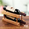 Adornos de Botellero de Madera Maciza Europea Creativo Botellero para el Hogar Botellero para Botellas de Vino Estante de Exhibición Simple Botellero para Sala de Estar