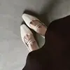 Zapatos Mary Jane de doble fila de piel de vacuno de grano lavado de 5 cm de ancho, modelo nuevo de principios de otoño 2026, zapatos Mary Jane de punta cuadrada y tacón grueso