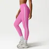 Leggings de Compresión Cross-Border con Bloques de Color, Levanta Glúteos, Control de Abdomen, Cintura Alta, Pantalones de Yoga Elásticos, Pantalones Deportivos para Correr Cropped con Sensación de Segunda Piel