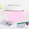 Estuche de lona Amazon transfronterizo con logo personalizado, bolsa de maquillaje de viaje con cremallera para mujer, bolsa de almacenamiento de papelería engrosada al por mayor