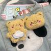 Llavero de Peluche Oso de Mantequilla Lindo Colgante Versátil para Mochila Amigo de Pareja Regalo