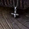 Colgante de Cruz de Plata 925 Unisex Vintage de Nicho con Piedras Incrustadas, Accesorios de Collar de Moda Europeos y Americanos al por Mayor