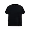 Camiseta Leve com Sensação de Gelo Sorona de Manga Curta para Homens, Verão, Marca Americana Tendência, Estilo Japonês, Cor Sólida, Simples, Gola Redonda, Camiseta, INS