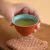 Taza Pequeña Cata de Té Maestro Taza de Té Casera Taza de Cata de Té Mesa de Potencia Cerámica con Esmalte Interior y Exterior Taza de Cata de Té
