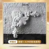 Flor Decorativa de Esquina en Moldeo de PU Estilo Francés sin Pintar para Fondo de Pared de Sofá de Dormitorio, Tira de Borde para Pasillo de Entrada Tira Decorativa DIY, Decoración de Techo