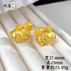 Colar com Pingente de Cavalo Tang Banhado a Ouro Antigo com Strass Feito à Mão Ni Xin para Mulheres Acessório de Corrente para Suéter Estilo Chinês Riqueza Instantânea DIY