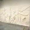 Producción Personalizada de Relieve Temático del Personaje Chang'E Estilo Chino Nuevo, Procesamiento de Patrón Personalizado para Muro Pantalla de Villa en Material de Arenisca