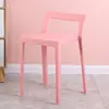 Cadeira de plástico banquinho de plástico encosto adulto cadeira de espera de restaurante atacado sala de estar doméstica cadeira de mesa de jantar banqueta alta banquinho de cavalo
