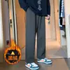 Roupas Masculinas Zhusu 2026 Novas Calças de Corte Reto Masculinas Outono Calças Longas Largas Esportivas Masculinas Calças Casuais Masculinas Calças de Moletom