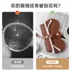 Estojo de Óculos Estilo Minimalista em Couro Protetor à Prova de Poeira Clipe para Óculos Manga Protetora Pingente Portátil Bolsa para Óculos de Sol Bolsa para Óculos Sol Borboleta
