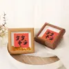 Porta-Retratos Vazados de Madeira Personalizados para Pendurar, Formato Quadrado, 4x5, 6x8, 10 polegadas Porta-Retratos Feitos à Mão, Molduras Vazias, Novo Estilo Chinês Molduras para Caligrafia e Pintura, Atacado