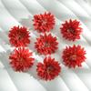 Flores de Crisantemo Artificiales de 7.5 cm, Cabezas de Crisantemo de Aguja de Pino, Flores Artificiales de Seda, Flores para Pasador de Pelo DIY, Decoración del Hogar DIY