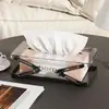 Caja de Pañuelos Creativa Ajustable de Lujo Ligero para Sala de Estar, Dormitorio, Comedor, Uso en el Hogar, Organizador de Escritorio sin Taladro, Caja de Pañuelos, Portarrollos de Papel Higiénico