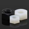 Tuerca ciega de nailon en stock tuerca de plástico tuerca Blanco bloqueo decorativo tuerca de plástico capuchón de aislamiento
