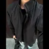 Jaqueta Bomber Nova Tendência Americana de Primavera com Gola Alta para Homens e Mulheres, Top Casual Solto Moderno e Versátil