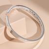 Flores como brocado plata 9999 pulsera de plata esterlina cuadrada pulida pulsera de plata pequeña regalo de cumpleaños Tanabata para novia
