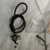 Lanyard retráctil de diamantes de imitación con hebilla de fácil extracción, clip para insignia, cuerda de red de pesca larga de lujo incrustada de diamantes, anti-pérdida, anti-robo