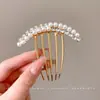 Pente invertido requintado e fofo para penteados estilo princesa, presilhas laterais para cabelo para mulheres, acessórios de cabelo com laço estilo coreano e presilhas de cabelo da moda para estilizar e arrumar fios soltos