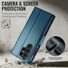 Adecuado para Samsung S25Edge Funda Antirrobo para Teléfono Móvil Galaxy S26 Cubierta Flip RFID Hebilla Lateral Funda Protectora de Cuero S23
