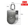 Acero Inoxidable 304 Polea Cable de Acero Forma de U Polea Fija Gancho Polea de Elevación Fitness Rueda Simple Doble Polea Pequeña Elevación Ahorro de Mano de Obra