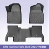 Adequado para GMC Hummer SUV 2023-2025 Material 3D para Todas as Estações Tapete de Chão TPE Tapete de Porta-Malas